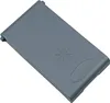 A gray dishwasher rinse aid dispenser lid with a starburst and oval indentation. Produktbild-Vorschau