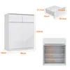 Sideboard mit 2 Türen und 2 Schubladen, Hochglanz-Kommode, Produktbild-Vorschau 6