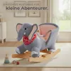 Schaukeltier Elefant hochwertiges Design, mit Soundeffekt Produktbild-Vorschau 6