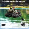 COSTWAY Belly boat, łódź z regulowanym uchwytem na wędkę, Podgląd zdjęcia produktu 7