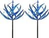 Garten Windrad, 3D Metall Windspiel, Deko, Blau, 2 Stück, Produktbild-Vorschau 1
