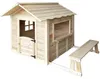 HOME DELUXE -Spielhaus DER GROßE PALAST - Natur mit Bank  - Produktbild-Vorschau 1