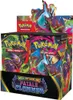 A display box of Pokémon trading card booster packs, featuring vibrant artwork and characters. Produktbild-Vorschau