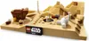 A LEGO Star Wars diorama depicting a desert scene with a small dwelling and a moisture vaporator. Náhľad obrázku produktu
