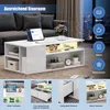 OYAJIA Couchtisch Wohnzimmertisch Hochglanz Design mit LED Produktbild-Vorschau 9
