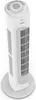 A white Medion tower fan with a circular base and a control panel on top. Produktbild-Vorschau