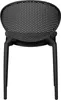 Homestyle4u Gartenstuhl WM schwarz 4er Set stapelbar Produktbild-Vorschau 13