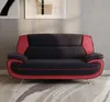 Sofa Set 3-2-1 für Wohnzimmer – Bequeme Schwarz-Rot Produktbild-Vorschau 3
