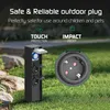 Prise électrique Ledvion IP44, noire, avec 2 prises et Voir les images du produit 5