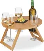 Relaxdays Picknick Weintisch, klappbar, HxD: 22x39cm, Produktbild-Vorschau 1