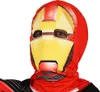 A close-up of a person wearing an Iron Man costume mask. Náhled obrázku produktu