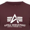 Herren T-Shirt Basic Bordeaux White Produktbild-Vorschau 5