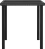 vidaXL Table de jardin noire 70x70x73 cm Poly rotin Voir les images du produit 1