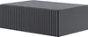A dark gray nightstand with a fluted front is shown against a white background. Produktbild-Vorschau