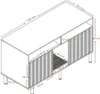 Katzentoiletten Schrank 120x50x66 cm Weiss Mit Produktbild-Vorschau 10