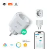Collage of product images, icons, and a smartphone screen displaying energy monitoring. Produktbild-Vorschau
