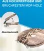 A toilet seat with a nautical design, featuring a close-up of its soft-close mechanism and a decorative pattern of ropes and starfish. Produktbild-Vorschau