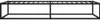 vidaXL Bettgestell Schwarz Metall 100x200 cm Produktbild-Vorschau 3