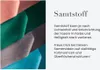 A close-up of folded fabric swatches in various colors, with descriptive text about velvet. Produktbild-Vorschau
