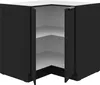 Küchen Eckunterschrank 90x90 cm SIENA Schwarz Küche Produktbild-Vorschau 2