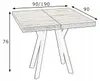 LANCELOT quadratischer Tisch 90x90 erweiterbar auf 190 cm Produktbild-Vorschau 7