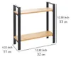 WENKO Küchenregal Lou aus Bambus 32 x 33 x 11 cm Produktbild-Vorschau 4