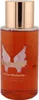 Zylindrische Duschgelflasche von Paco Rabanne Olympéa mit goldener Kappe und weißem Etikett auf orangefarbenem Gel. Produktbild-Vorschau