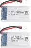 2 Stück wiederaufladbare LiPo-Batterien 3.7V, 500mAh für RC Produktbild-Vorschau 1