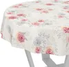 Tischdecke Floral Rosen Beige Rosa Rund 140cm Schnittkante Produktbild-Vorschau 1