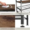 A collage of four images showcasing the features of a shoe rack. Náhled obrázku produktu