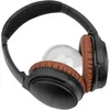 A pair of black over-ear headphones with brown earcups is shown against a white background. Produktbild-Vorschau