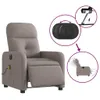 Massagesessel Elektrisch Taupe Stoff Produktbild-Vorschau 5