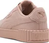Close-up view of the heel and side of a pink Puma sneaker. Produktbild-Vorschau