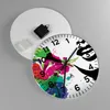 Wanduhr - Rund - Glasuhr - Frau Gesicht Lippen Make-up - Produktbild-Vorschau 2