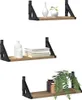 Étagère Murale Montage mural avec stockage 3 pcs Chêne Fumé Voir les images du produit 2