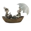 Clayre & Eef Figur Kaninchen 14x10x12 cm Grün Braun Produktbild-Vorschau 1