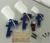 3x HVLP Spraypistole Lackierpistole Set Druckminderer Produktbild-Vorschau 4