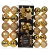 DECORIS Weihnachtskugeln Mix 023921 bruchfest gold 40St Voir les images du produit 2