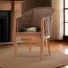 KRINES HOME Rattan-Sessel mit Holzbeinen, Sessel aus echtem Produktbild-Vorschau 2