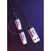 UGREEN USB-A to Micro USB + USB Type-C Cable 1m Black Anteprima dell’immagine prodotto 11