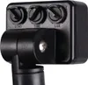 Close-up studio shot of a black motion sensor with adjustable dials. Náhľad obrázku produktu