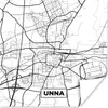 MuchoWow® Poster Karte - Unna - Karte - Stadtplan 50x50 cm Produktbild-Vorschau 1