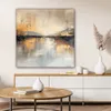 MuchoWow® - Leinwandbilder - Abstrakt - Modern - Beige - Produktbild-Vorschau 6