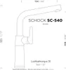 SCHOCK Armatur SC-540 in CROMA mit Festauslauf / CRISTALITE Produktbild-Vorschau 2