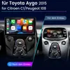 Carplay 10" Autoradio Für Toyota Aygo II Citroen C1 Peugeot Produktbild-Vorschau 2