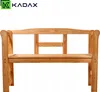 A wooden garden bench with a backrest, presented against a white background. Produktbild-Vorschau