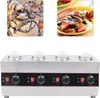A collage showing a commercial sauce warmer and two close-up images of desserts. Náhled obrázku produktu
