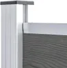 vidaXL Zaunelement WPC 180x146 cm Grau Náhľad obrázku produktu 3