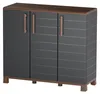 Kunststoffschrank PORTOFINO P100-B – niedrig, 3-türig Produktbild-Vorschau 1