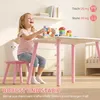 AIYAPLAY Kindertisch mit 2 Stühlen, Kindersitzgruppe mit Produktbild-Vorschau 7